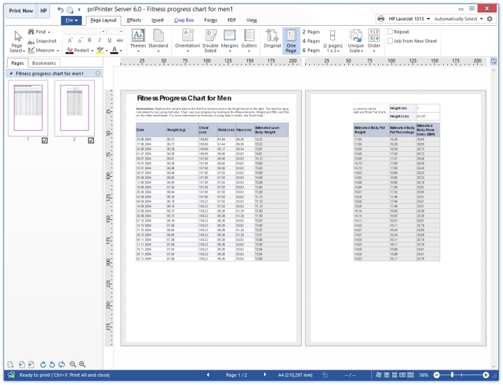 Print Excel Table Step 1