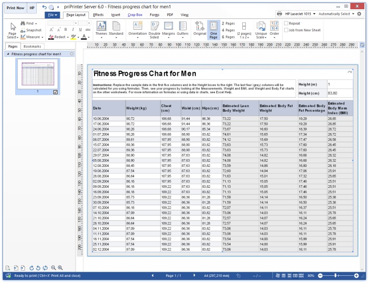 Print Excel Table Step3