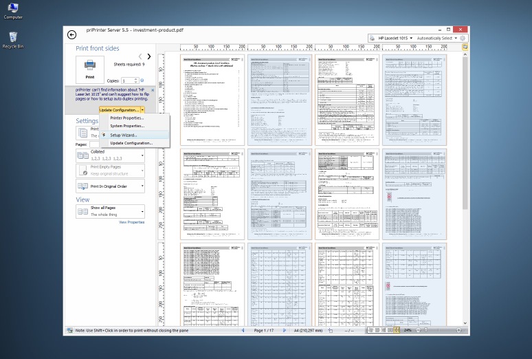 priPrinter Professional Edition screenshot