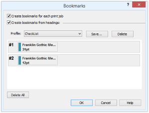 Bookmark Options